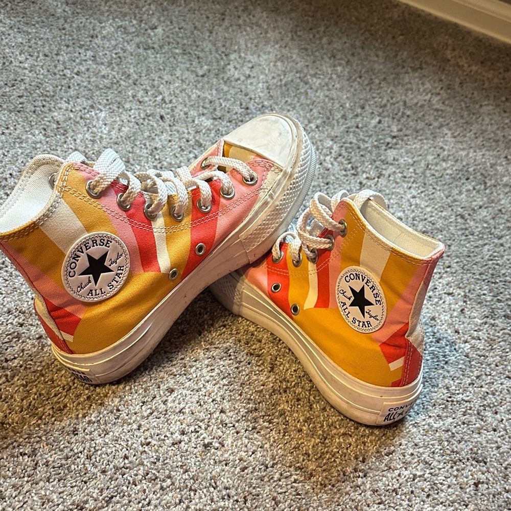 Converse Kids High-Tops - Pink and Orange